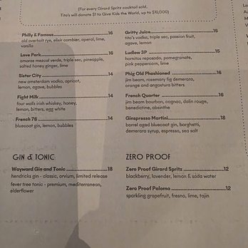 The Wayward - menu - New American Near Me - Philadelphia, Pennsylvania