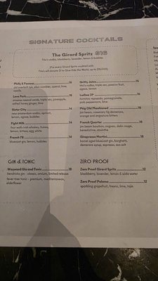 Menu photo 3 The Wayward Philadelphia, PA