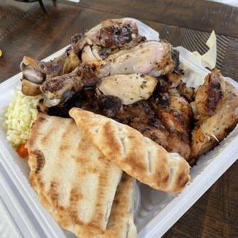 Grilliant Rotisserie - Half roasted chicken (dark meat) and rice - Greek Near Me - Maple Glen, Pennsylvania Grilliant Rotisserie - Half roasted chicken (dark meat) and rice - Greek Near Me - Maple Glen, Pennsylvania