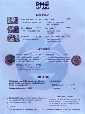 Menu photo 5 Pho San Jose Tully San Jose, CA Menu photo 5 Pho San Jose Tully San Jose, CA