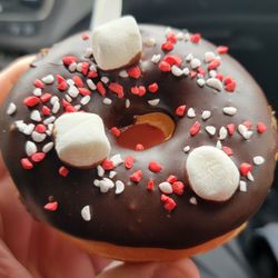 Donut Squad - Chocolate glazed donut with marshmallows
