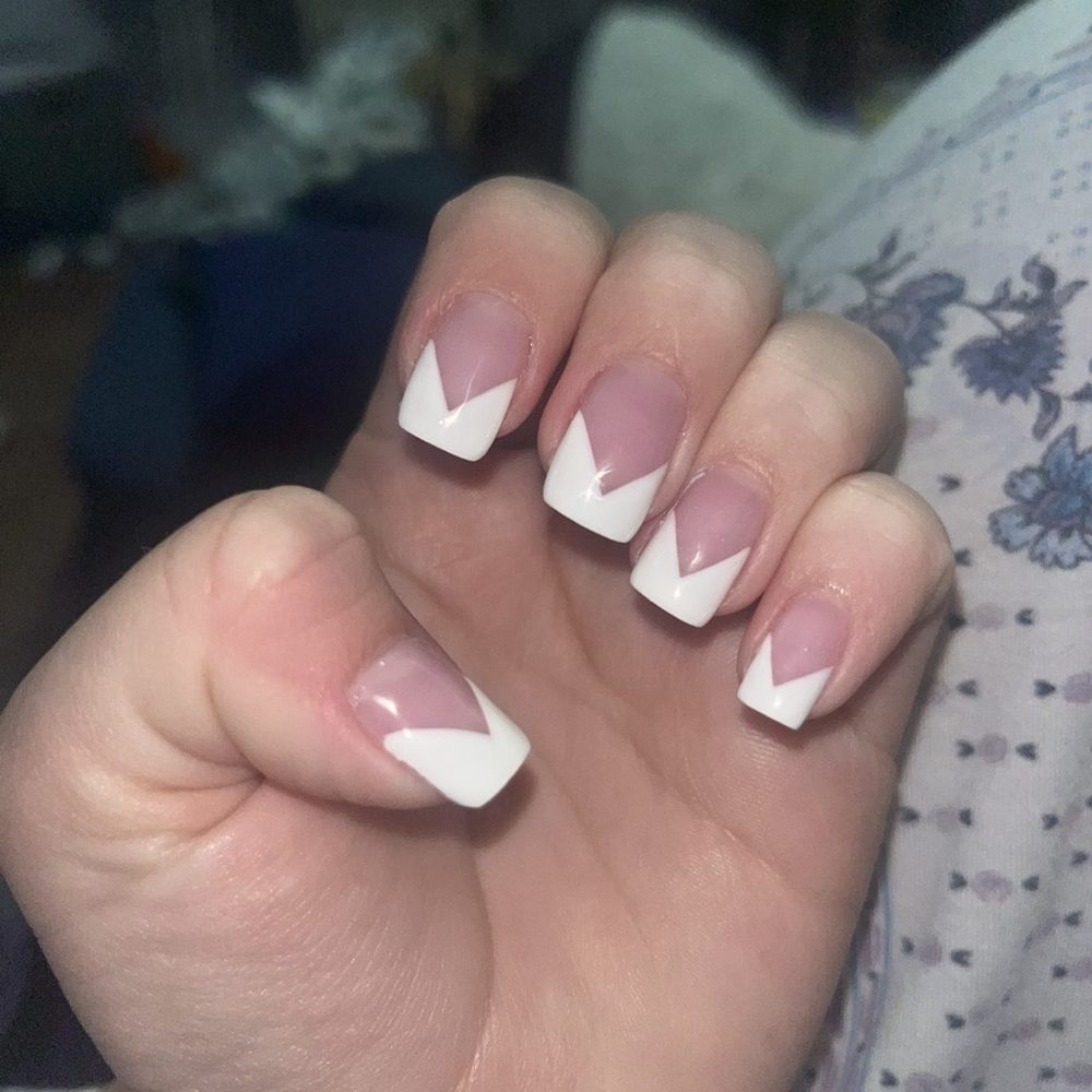 Lashes N Nails - Gel nail polish w/ french tip - Nail Salons Near Me - Tempe, Arizona Lashes N Nails - Gel nail polish w/ french tip - Nail Salons Near Me - Tempe, Arizona
