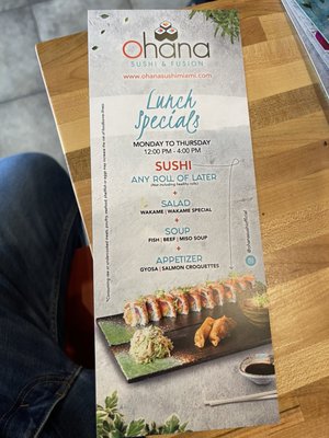 Menu photo 4 Ohana sushi Kendall Miami, FL Menu photo 4 Ohana sushi Kendall Miami, FL