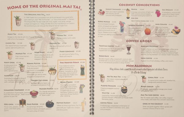 Menu photo 5 Trader Vic's Oakland, CA