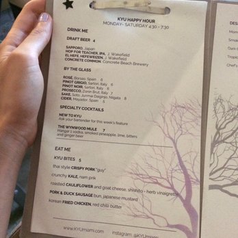 Kyu - Happiest of hours - Asian Fusion Near Me - Miami, Florida