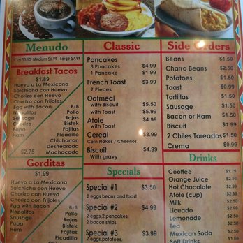 Carmelita's Restaurant - Menu - Tex-Mex Near Me - Pharr, Texas