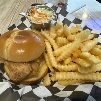 bb.q Chicken Suwanee - Fried chicken sandwich and fries combo. - Korean Near Me - Suwanee, Georgia bb.q Chicken Suwanee - Fried chicken sandwich and fries combo. - Korean Near Me - Suwanee, Georgia