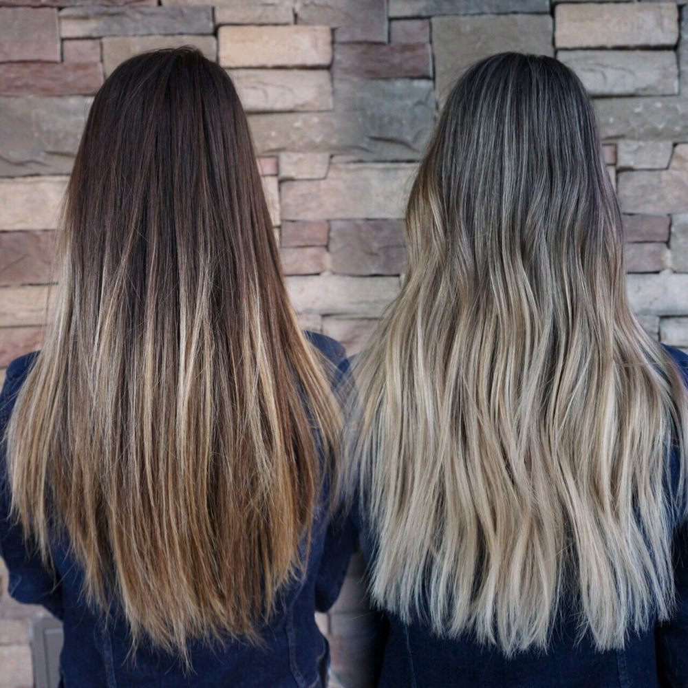 Eviano's Studio - Before and after balayage. Best one I've ever had after 6 years at it! - Hair Salons Near Me - Rancho Cucamonga, California Eviano's Studio - Before and after balayage. Best one I've ever had after 6 years at it! - Hair Salons Near Me - Rancho Cucamonga, California