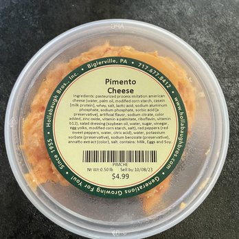 Hollabaugh Bros - Pimento cheese for sale - Farmers Market Near Me - Biglerville, Pennsylvania