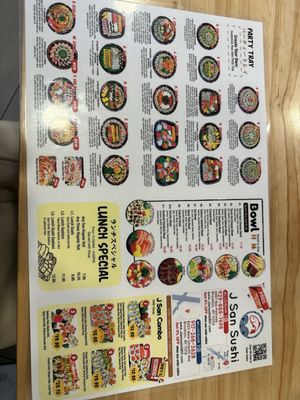 Menu photo 2 J San Sushi Brooklyn, NY Menu photo 2 J San Sushi Brooklyn, NY