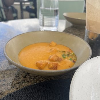 The Rooftop - Squash soup - Asian Fusion Near Me - Beverly Hills, California The Rooftop - Squash soup - Asian Fusion Near Me - Beverly Hills, California
