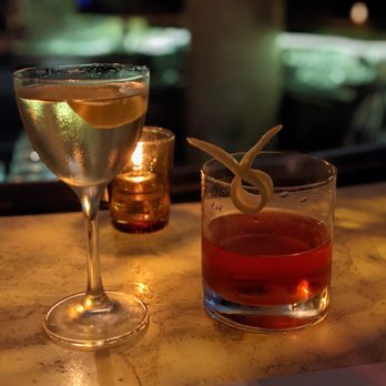 Garage - Sambrosia (left) and Sans Seraph (right) - Cocktail Bars Near Me - Austin, Texas Garage - Sambrosia (left) and Sans Seraph (right) - Cocktail Bars Near Me - Austin, Texas