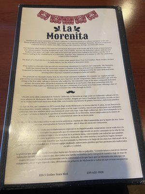 Menu photo 5 La Morenita Turlock, CA Menu photo 5 La Morenita Turlock, CA