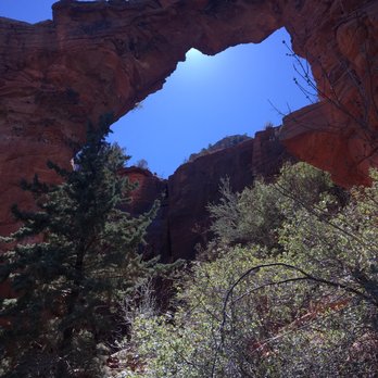 Devil's Bridge Trail - More secluded area beneath the bridge - Hiking Near Me - Sedona, Arizona