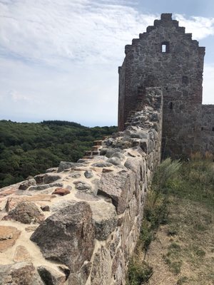 Hammershus Castle Ruins by null