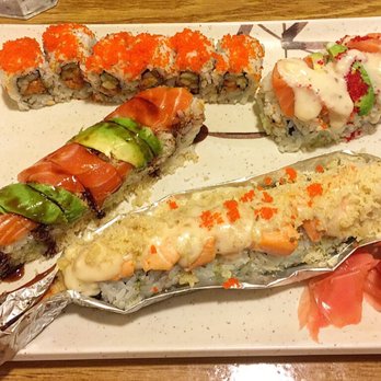Miyagi - Spicy Tuna, Tokyo Mama, Andy Lover and White Dragon roll - Sushi Bars Near Me - McLean, Virginia