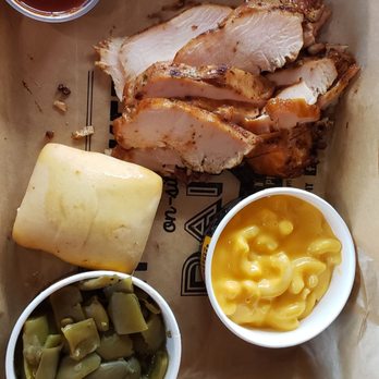 Dickey's Barbecue Pit - 1 choice Chicken Breast with Mac & Cheese and Green Beans - American Near Me - Kapolei, Hawaii Dickey's Barbecue Pit - 1 choice Chicken Breast with Mac & Cheese and Green Beans - American Near Me - Kapolei, Hawaii