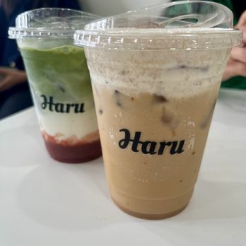 Haru - Biscoff Latte & Strawberry Matcha - Coffee & Tea Near Me - Buena Park, California Haru - Biscoff Latte & Strawberry Matcha - Coffee & Tea Near Me - Buena Park, California