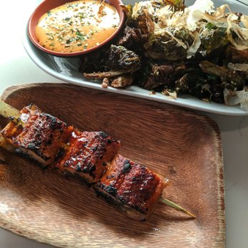 Oak & Coal - Top: brussels sprouts Bottom: unagi - Japanese Near Me - Costa Mesa, California Oak & Coal - Top: brussels sprouts Bottom: unagi - Japanese Near Me - Costa Mesa, California