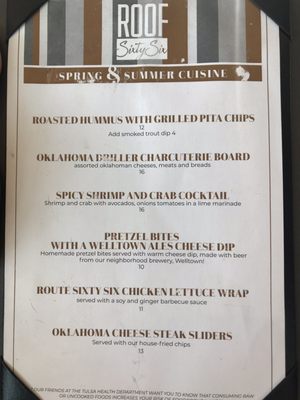 Menu photo 2 Roof Sixty-Six Tulsa, OK Menu photo 2 Roof Sixty-Six Tulsa, OK
