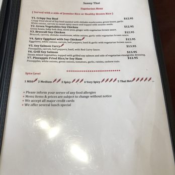 Sunny Thai - Vegetarian options - Thai Near Me - Arlington, Texas Sunny Thai - Vegetarian options - Thai Near Me - Arlington, Texas