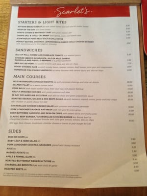 Menu photo 3 Scarlet's London, XGL Menu photo 3 Scarlet's London, XGL