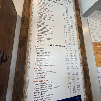 White Rock Coffee - Preston Hollow - Menu - Coffee & Tea Near Me - Dallas, Texas