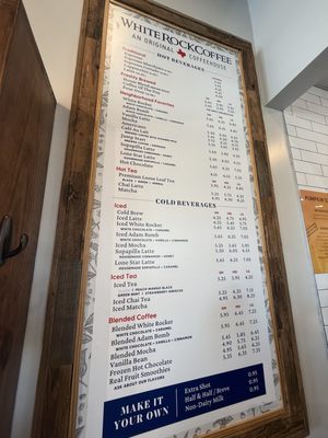 Menu photo 2 White Rock Coffee - Preston Hollow Dallas, TX