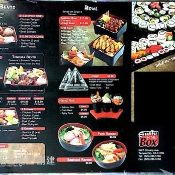 Sushi in the Box - Sushi Bars Near Me - Arcadia, California Sushi in the Box - Sushi Bars Near Me - Arcadia, California