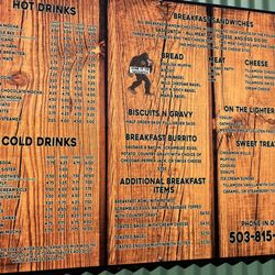 Cabin Coffee - Menu!!!
