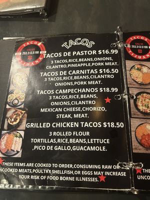 Menu photo 8 Tacos Tijuana Gig Harbor, WA Menu photo 8 Tacos Tijuana Gig Harbor, WA
