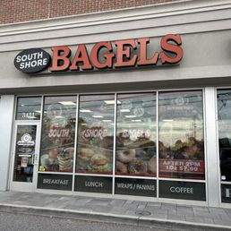 Exterior outside entrance of South Shore Bagels - Seaford, New York Exterior outside entrance of South Shore Bagels - Seaford, New York