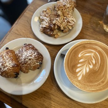 Buvette - Cafe au lait, chocolat croissants, almond croissants - French Near Me - New York, New York