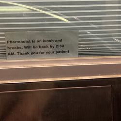 Walgreens - Modified break sign