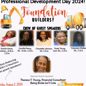 Kid's University Learning Center - Kids University Staff Professional Dev. Day 2024. Special Guest Speaker & Business owner, T. Young, Financial Consultant - Child Care & Day Care Near Me - Lancaster, Texas Kid's University Learning Center - Kids University Staff Professional Dev. Day 2024. Special Guest Speaker & Business owner, T. Young, Financial Consultant - Child Care & Day Care Near Me - Lancaster, Texas