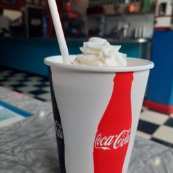 Dutch Mill Diner - 16oz vanilla malt shake ($8) Yum!!!