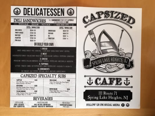 Menu photo 7 Capsized Cafe Spring Lake, NJ