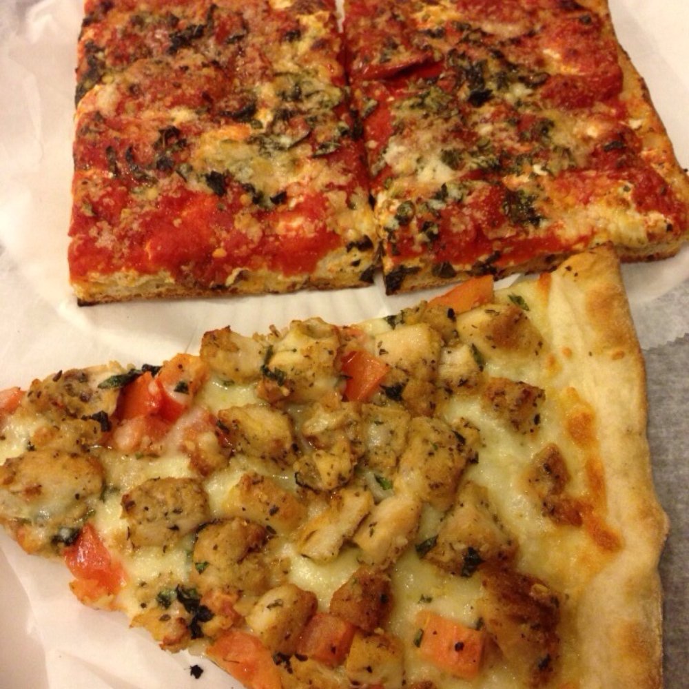 Louie's Pizza - Grandma and chicken pizza - Italian Near Me - Elmhurst, New York Louie's Pizza - Grandma and chicken pizza - Italian Near Me - Elmhurst, New York