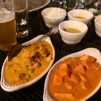 Sherpa's Adventures Restaurant & Bar - Duck Korma (Left) and Chicken Tikki Masala (Right) - Himalayan/Nepalese Near Me - Boulder, Colorado