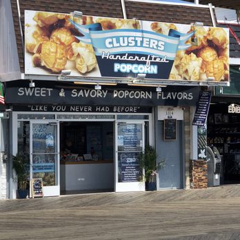 Clusters Handcrafted Popcorn -Wildwood - Outside view from the boardwalk. - Popcorn Shops Near Me - Wildwood, New Jersey Clusters Handcrafted Popcorn -Wildwood - Outside view from the boardwalk. - Popcorn Shops Near Me - Wildwood, New Jersey