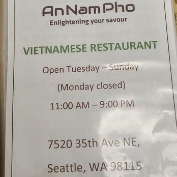 An Nam Pho - Vietnamese Near Me - Seattle, Washington An Nam Pho - Vietnamese Near Me - Seattle, Washington