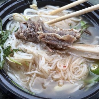 Cyclo Noodles - Rainy day picnic date went well! Pho with ribs. - Cambodian Near Me - Long Beach, California
