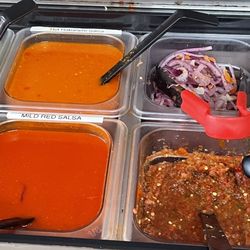 Vaqueros Mexican Fast Food - You cannot get this deal in Texas! I finally found the salsa bar.