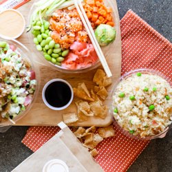 Butterfish - Wonton chips and build your own bowls