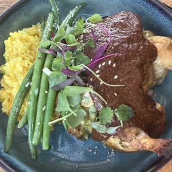 Mustangs & Burros - Marys Half Chicken in Mole** ($36) - Lounges Near Me - La Jolla, California