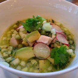 one of several types of ceviche - whitefish.