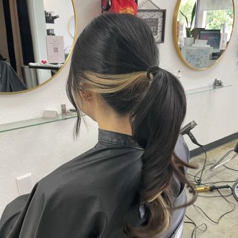 Salon 25 - My hair after only a cut and treatment! Look at that shine the difference is crazy good. - Hair Salons Near Me - Cypress, California Salon 25 - My hair after only a cut and treatment! Look at that shine the difference is crazy good. - Hair Salons Near Me - Cypress, California