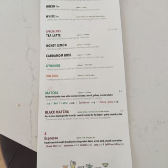 Cha & - Menu - Tea Rooms Near Me - New York, New York