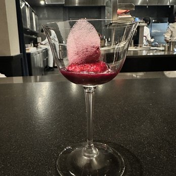 Restaurant Yuu - Concord grape  @davideatsdc - French Near Me - Brooklyn, New York
