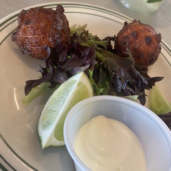 Key West Food Tours - Conch fritters at mangoes - Food Tours Near Me Key West Food Tours - Conch fritters at mangoes - Food Tours Near Me